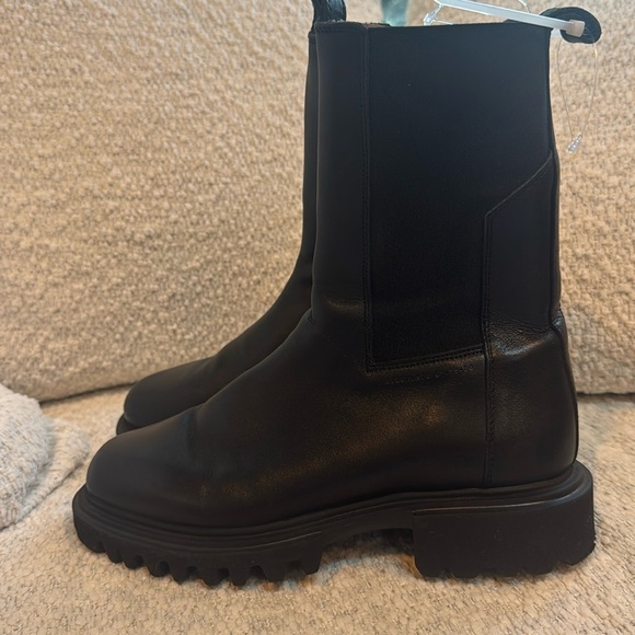 ALLSAINTS Hallie Chelsea boots lug sole Portuguese Leather  Size 38 - Picture 9 of 14
